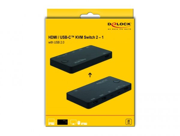 Switch KVM HDMI/USB-C™ 4K 60Hz con USB - immagine 2