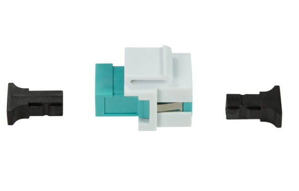 Giunto Fibra LWL SC per Installazione Keystone Verde Acqua e Bianco - immagine 2