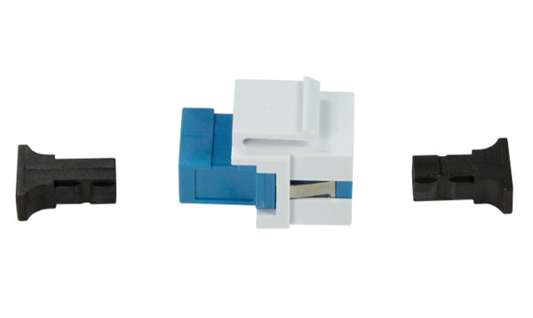 Giunto Fibra SC Simplex per Installazione Keystone Blu e Bianco - immagine 3