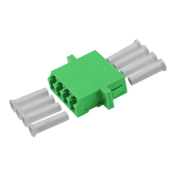 Adattatore Quadruplo LC/APC Monomodale Manicotto in Ceramica SC Duplex Verde
