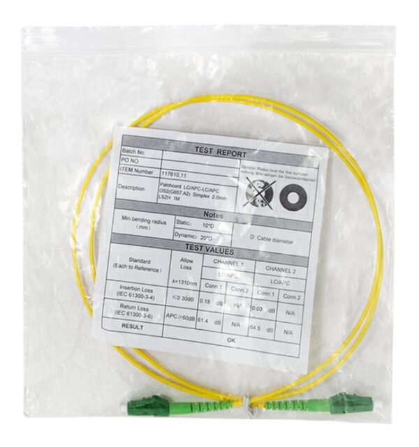 Cavo Fibra Ottica Monomodale OS2 LC/APC LC/APC 9/125 10 m - immagine 6