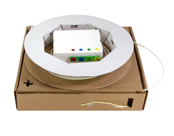 Scatola di Terminazione Ottica di Appartamento (STOA) FTTH 4x SC/APC con Cavo di Installazione da 40m - immagine 2