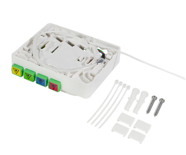 Scatola di Terminazione Ottica di Appartamento (STOA) FTTH 4x SC/APC con Cavo di Installazione da 40m - immagine 6