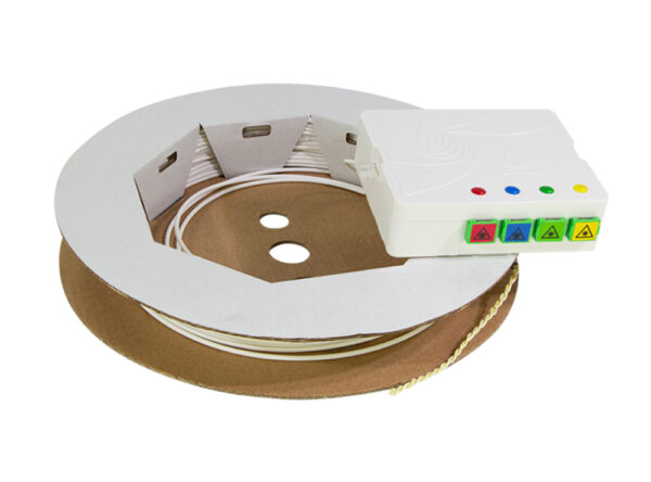 Scatola di Terminazione Ottica di Appartamento (STOA) FTTH 4x SC/APC con Cavo di Installazione da 40m - immagine 3