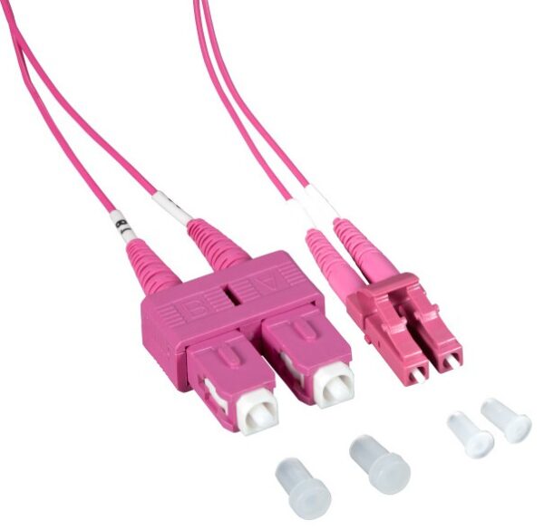 Cavo Fibra Ottica Multimodale OM4 SC/LC 50/125 1 m - immagine 3