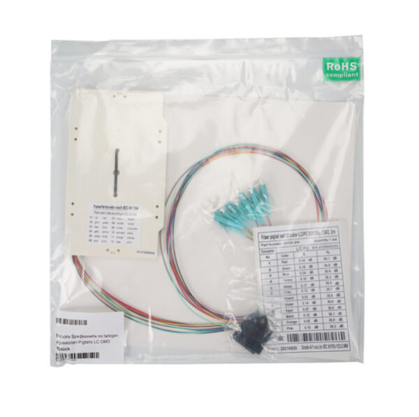 Cassetta di Giunzione Attrezzata con 12 Pigtail Fibra Multimodale OM3 LC 50/125 2m - immagine 2