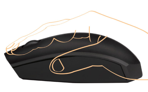Mouse Bluetooth v4.2 Wireless 2.4GHz Dual-Mode 1200 dpi Nero - immagine 2