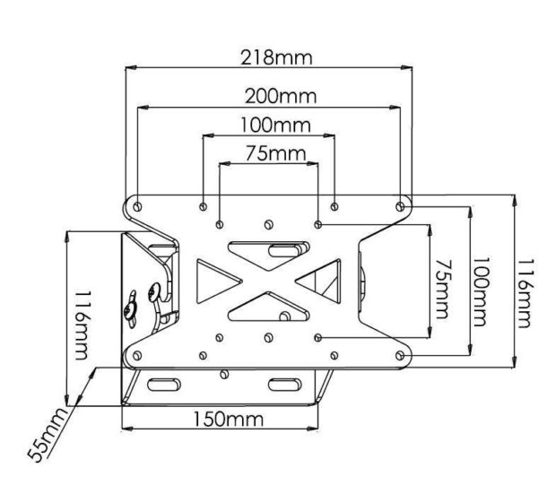 Supporto a muro per TV LED LCD 13''-31'' inclinabile - immagine 3