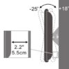 Supporto a muro per TV LED LCD 13''-31'' inclinabile - immagine 4