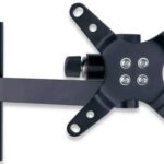 Supporto a muro per TV LED LCD 13-30'' inclinabile 2 snodi nero