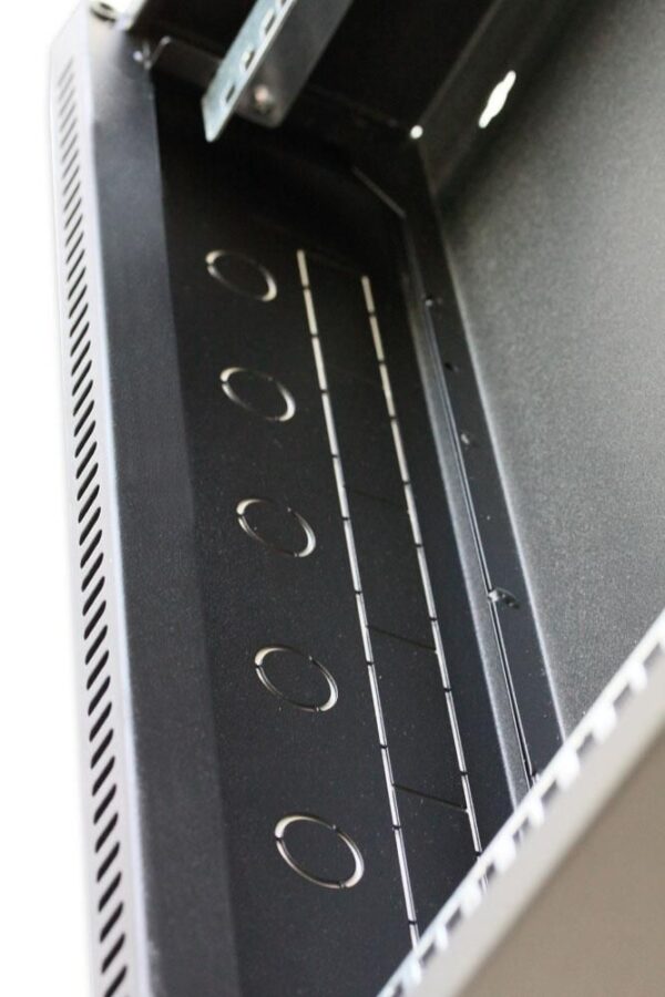 Armadio Rack 19'' Flat a muro p.15cm 12 unità sezione unica Grigio - immagine 10