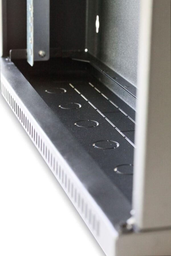 Armadio Rack 19'' Flat a muro p.15cm 12 unità sezione unica Grigio - immagine 8