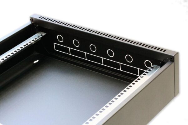 Armadio Rack 19'' Flat a muro p.15cm 12 unità sezione unica Grigio - immagine 9