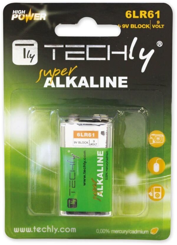 Blister 1 Batteria High Power Alcalina 6LR61 9V