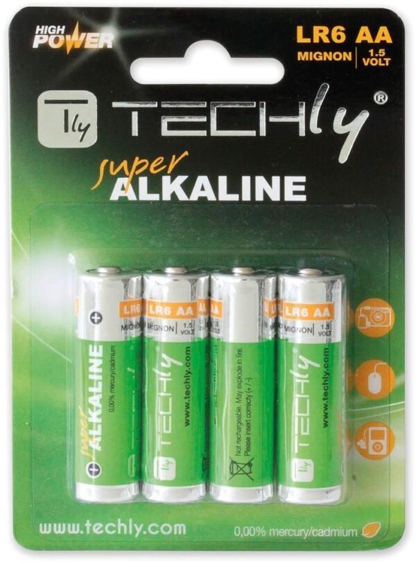 Blister 4 Batterie High Power Stilo AA Alcaline LR06 1,5V
