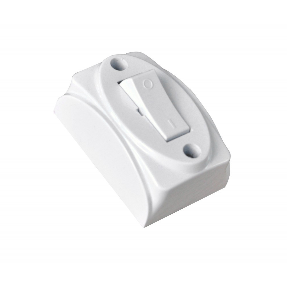 Interruttore di Corrente 2A 250V da muro bianco - immagine 2