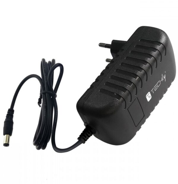 Alimentatore Switching 12V 1500mA Plug 5.5 x 2.5 mm Nero - immagine 2