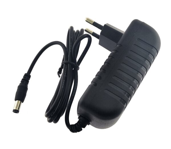 Alimentatore Switching 12V 1500mA Plug 5.5 x 2.5 mm Nero - immagine 3
