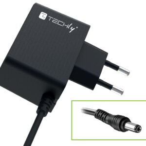 Alimentatore AC/DC 5V 1A Plug 5.5x2.1 mm Slim Nero