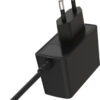 Alimentatore AC/DC 5V 1A Plug 5.5x2.1 mm Slim Nero - immagine 3