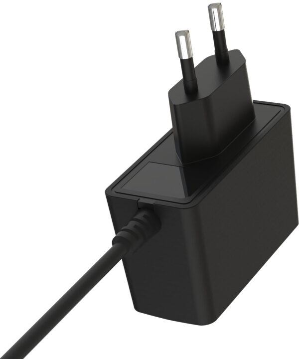 Alimentatore AC/DC 5V 1A Plug 5.5x2.1 mm Slim Nero - immagine 3