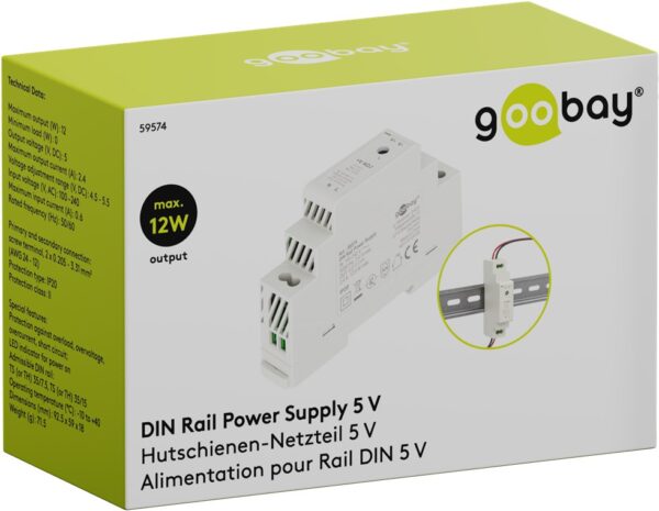 Alimentatore su Guida DIN 5V 2,4A 12W - immagine 2