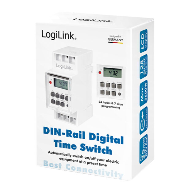 Timer Digitale per Montaggio su Guida DIN - immagine 2