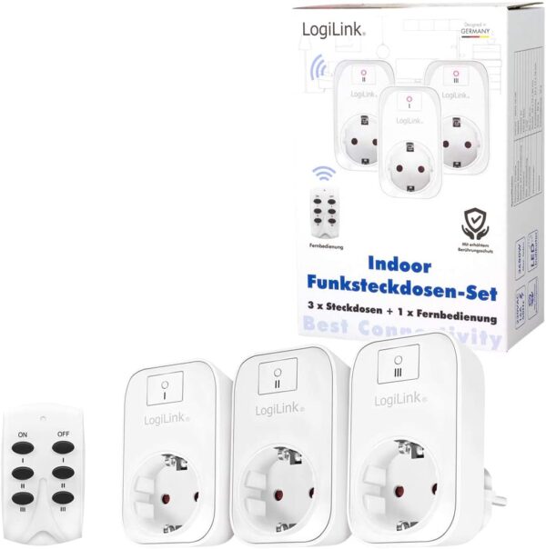 Set di Prese con Telecomando fino a 30m 3 prese CEE 7/3 per Interni - immagine 9
