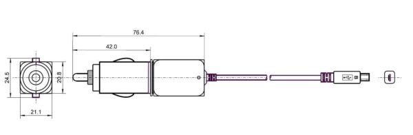 Alimentatore da Auto (12/24V) Micro-USB 1A - immagine 3