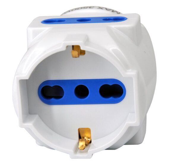Multipresa Volante 1x 10/16A/Schuko e 2x 10/16A Bipasso - immagine 3