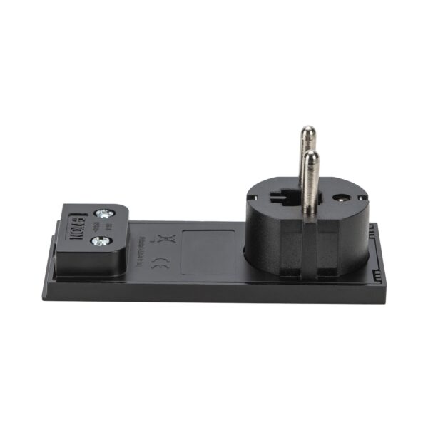 Spina Schuko 16A 2P+T Salvaspazio Super Sottile Smontabile Angolata Nero - immagine 8