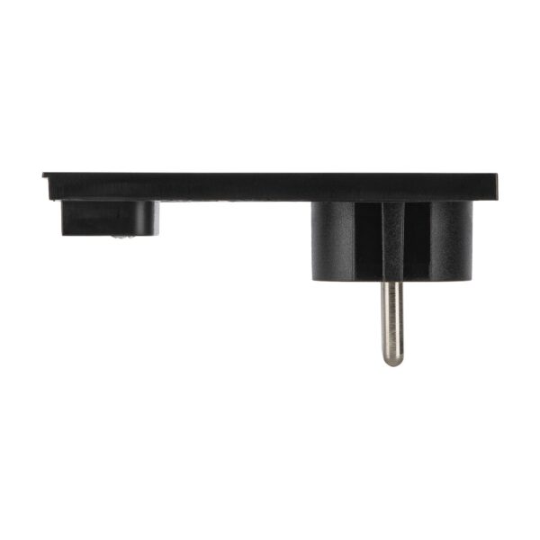 Spina Schuko 16A 2P+T Salvaspazio Super Sottile Smontabile Angolata Nero - immagine 9