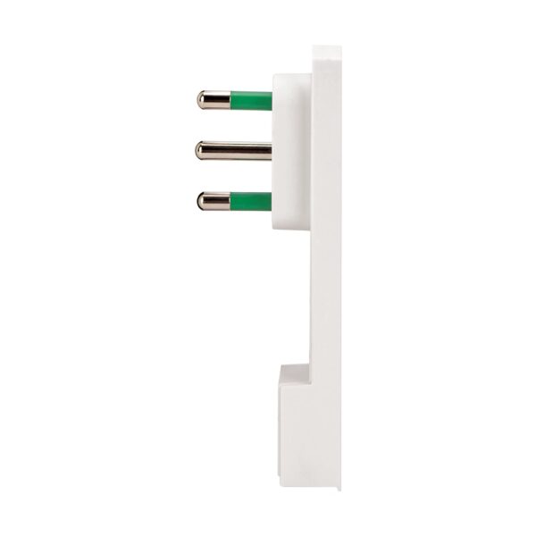 Spina Italiana 16A 2P+T Salvaspazio Super Sottile Smontabile Angolata Bianco - immagine 4