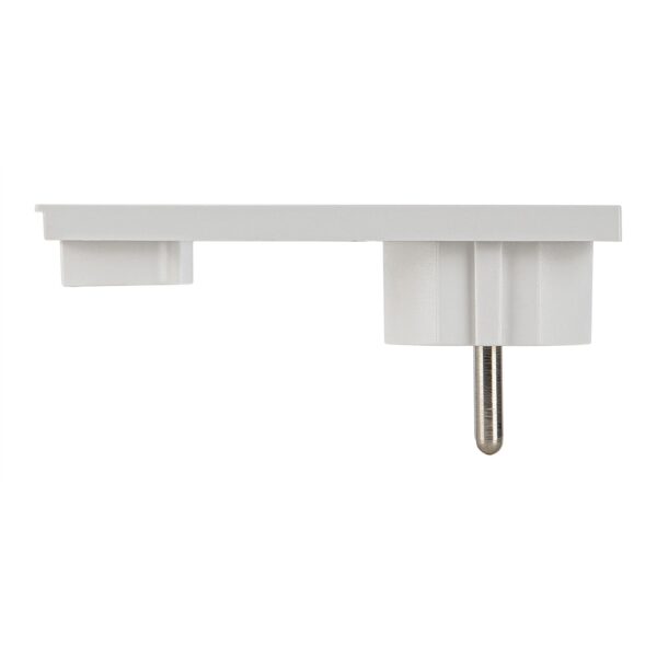 Spina Schuko 16A 2P+T Salvaspazio Super Sottile Smontabile Angolata Bianco - immagine 9