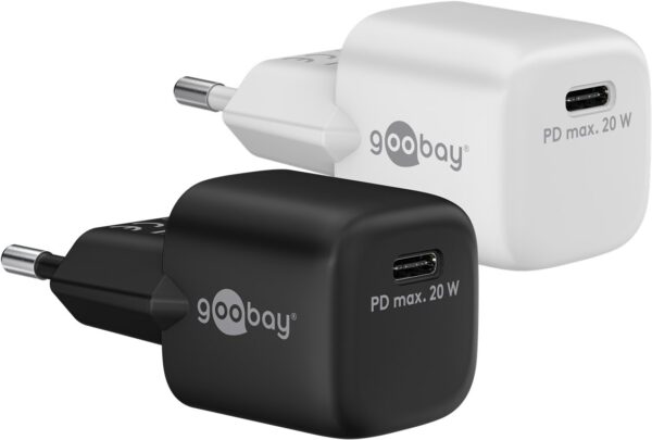 Alimentatore Caricatore Rapido USB-C™ PD GaN Nano 20W 3A Nero - immagine 2