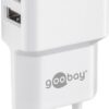 Caricatore da Muro 2 porte USB-A Slim Design 12W Bianco
