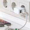 Caricatore da Muro 2 porte USB-A Slim Design 12W Bianco - immagine 2
