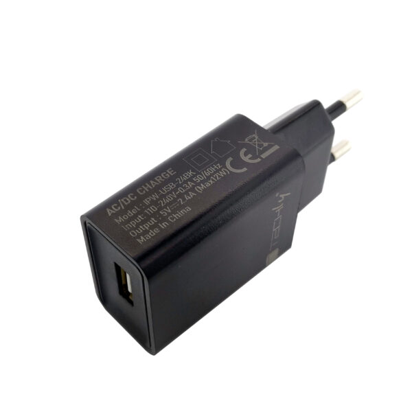 Caricatore Alimentatore USB-A da Muro 5V 2.4A per Smartphone o Tablet - immagine 10
