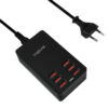 Caricatore da Tavolo a 6 porte USB 32W Nero - immagine 3