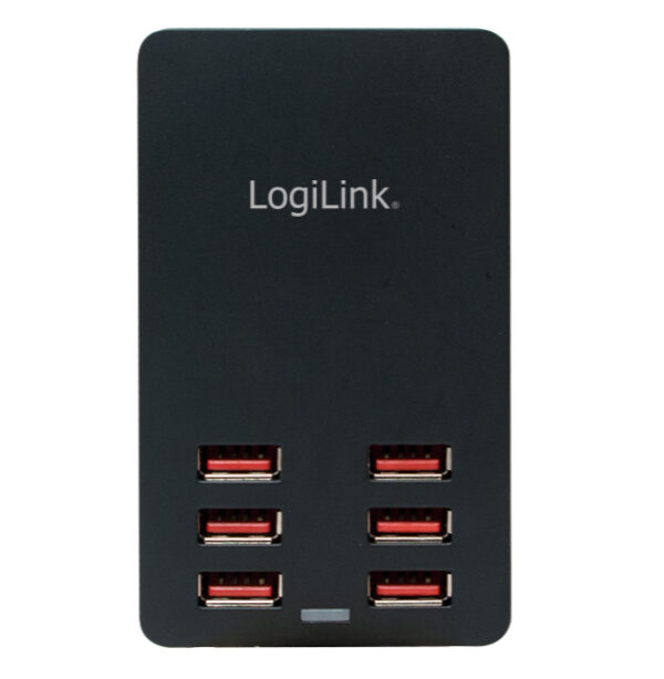 Caricatore da Tavolo a 6 porte USB 32W Nero - immagine 4