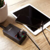 Caricatore da Tavolo a 6 porte USB 32W Nero - immagine 5