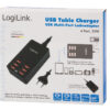Caricatore da Tavolo a 6 porte USB 32W Nero - immagine 2