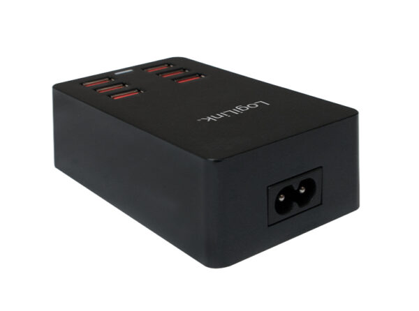 Caricatore da Tavolo a 6 porte USB 32W Nero - immagine 8