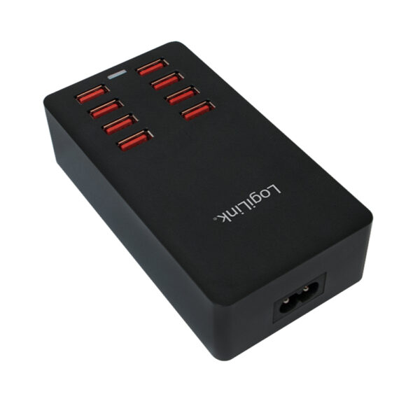 Caricatore da Tavolo a 8 porte USB 44W Nero - immagine 4