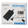 Caricatore da Tavolo a 8 porte USB 44W Nero - immagine 2