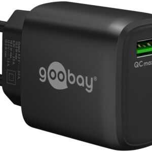 Caricabatterie Ricarica Rapida USB QC 3.0 (18 W) Nero