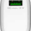 Caricabatterie Ricarica Rapida USB QC 3.0 (18 W) Bianco - immagine 3