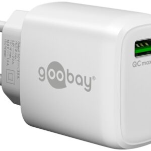 Caricabatterie Ricarica Rapida USB QC 3.0 (18 W) Bianco