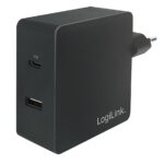Caricatore da Muro USB-C™ e USB tipo A 65W Nero