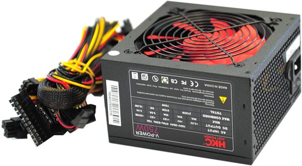Alimentatore per PC 750W ATX 2.2 Ventola 12cm - immagine 5